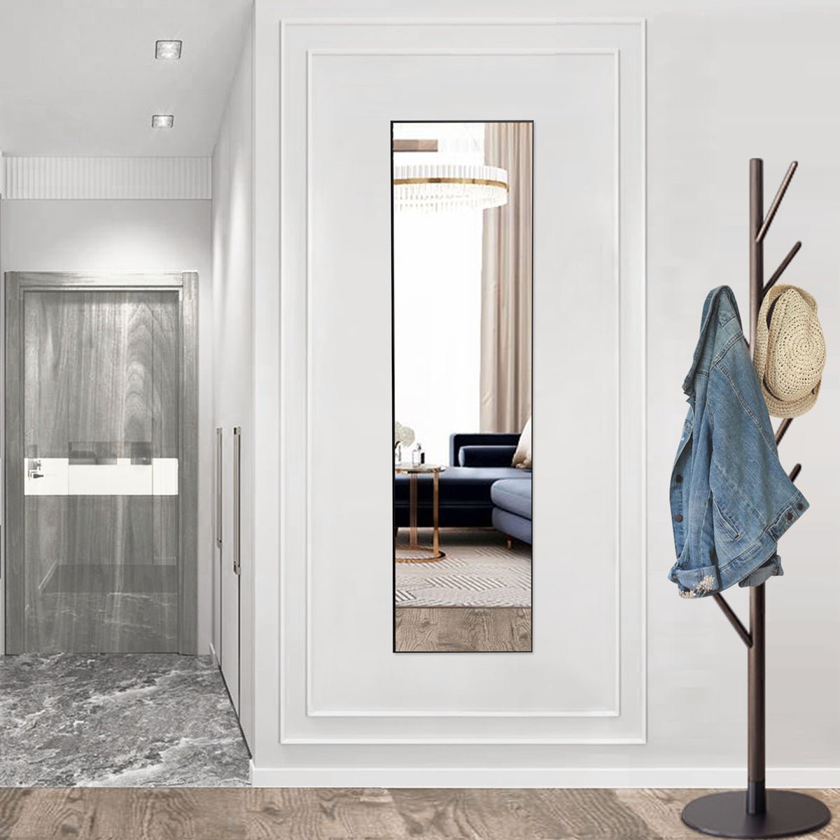 Modern Full Body Standing Floor Mirror Wall Mirror with Stand