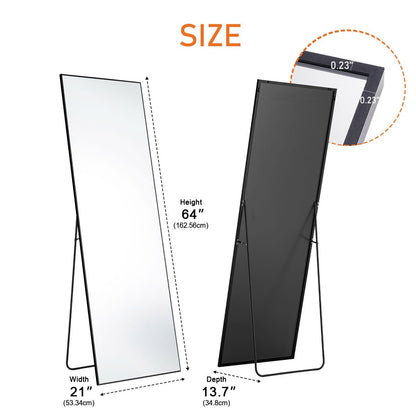 Modern Full Body Standing Floor Mirror Wall Mirror with Stand