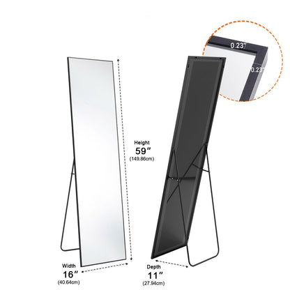 Modern Full Body Standing Floor Mirror Wall Mirror with Stand
