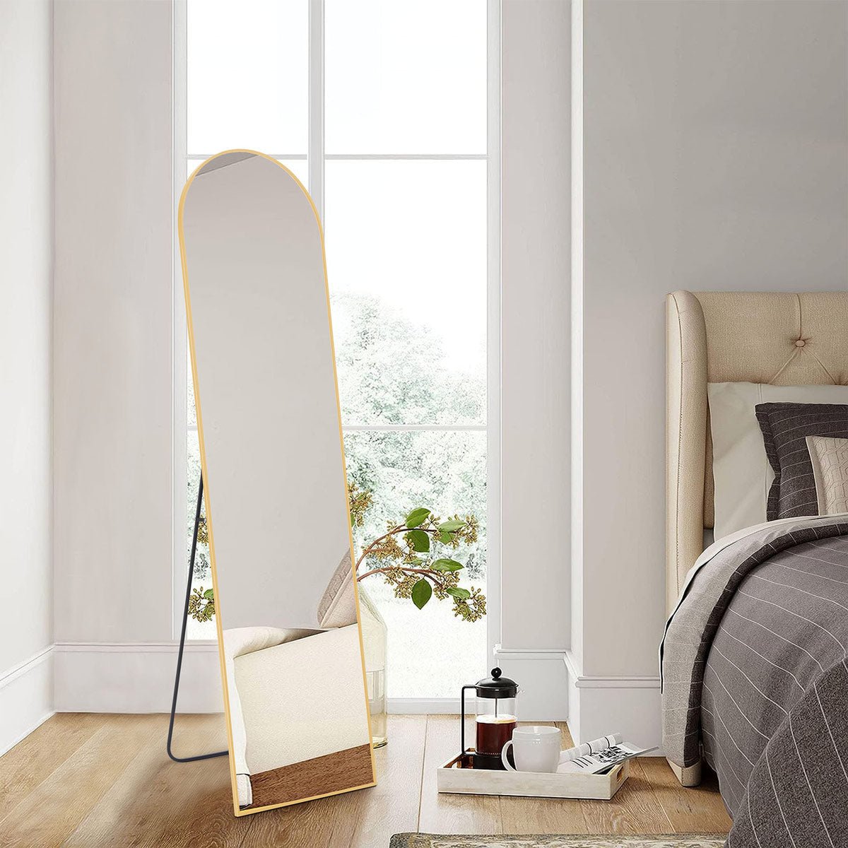 Modern Full Body Standing Floor Mirror Wall Mirror with Stand