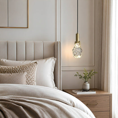 Modern Geometric Crystal Pendant Light