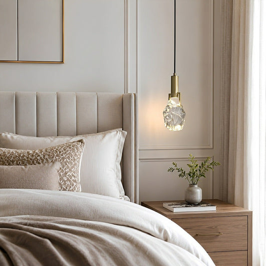 Modern Geometric Crystal Pendant Light