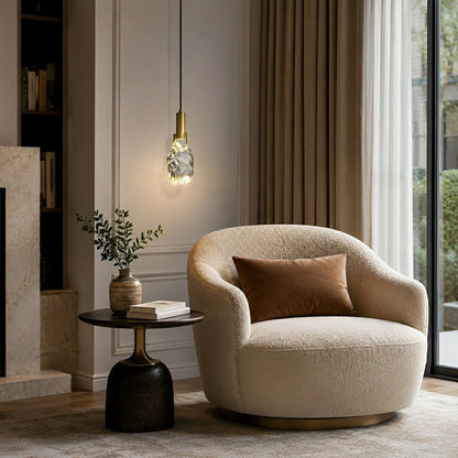 Modern Geometric Crystal Pendant Light