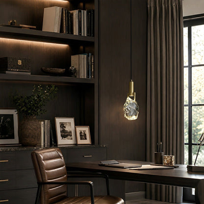 Modern Geometric Crystal Pendant Light