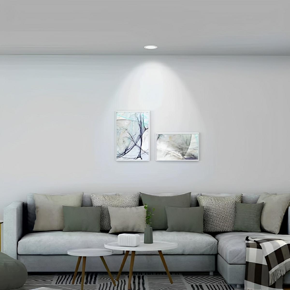 Modern Human Body Sensor Mainless Lighting LED Recessed Ceiling Light