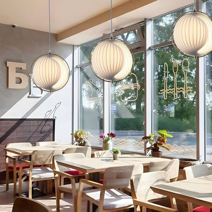 Modern Ins Pleated Blinds Globe LED Pendant Lights