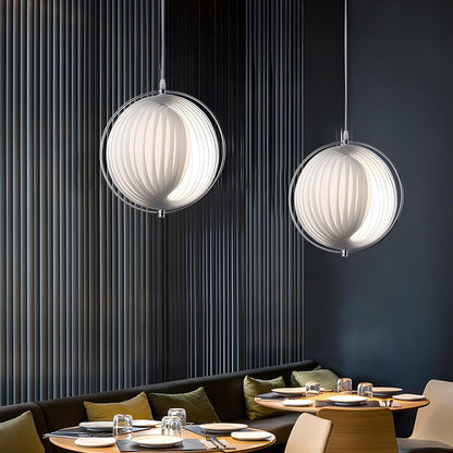 Modern Ins Pleated Blinds Globe LED Pendant Lights