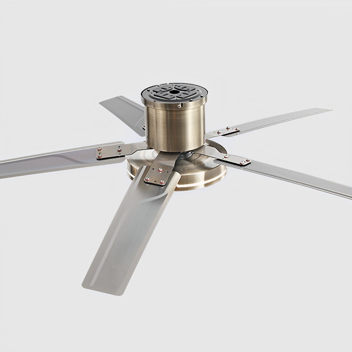 Modern Iron Five-leaf 6-speed Reverse DC Motor Fan Dimming Ceiling Fan Light