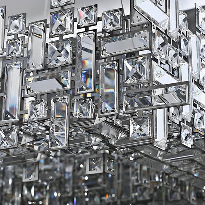 Modern Luxury Geometric Shining Crystal Chandelier Lighting