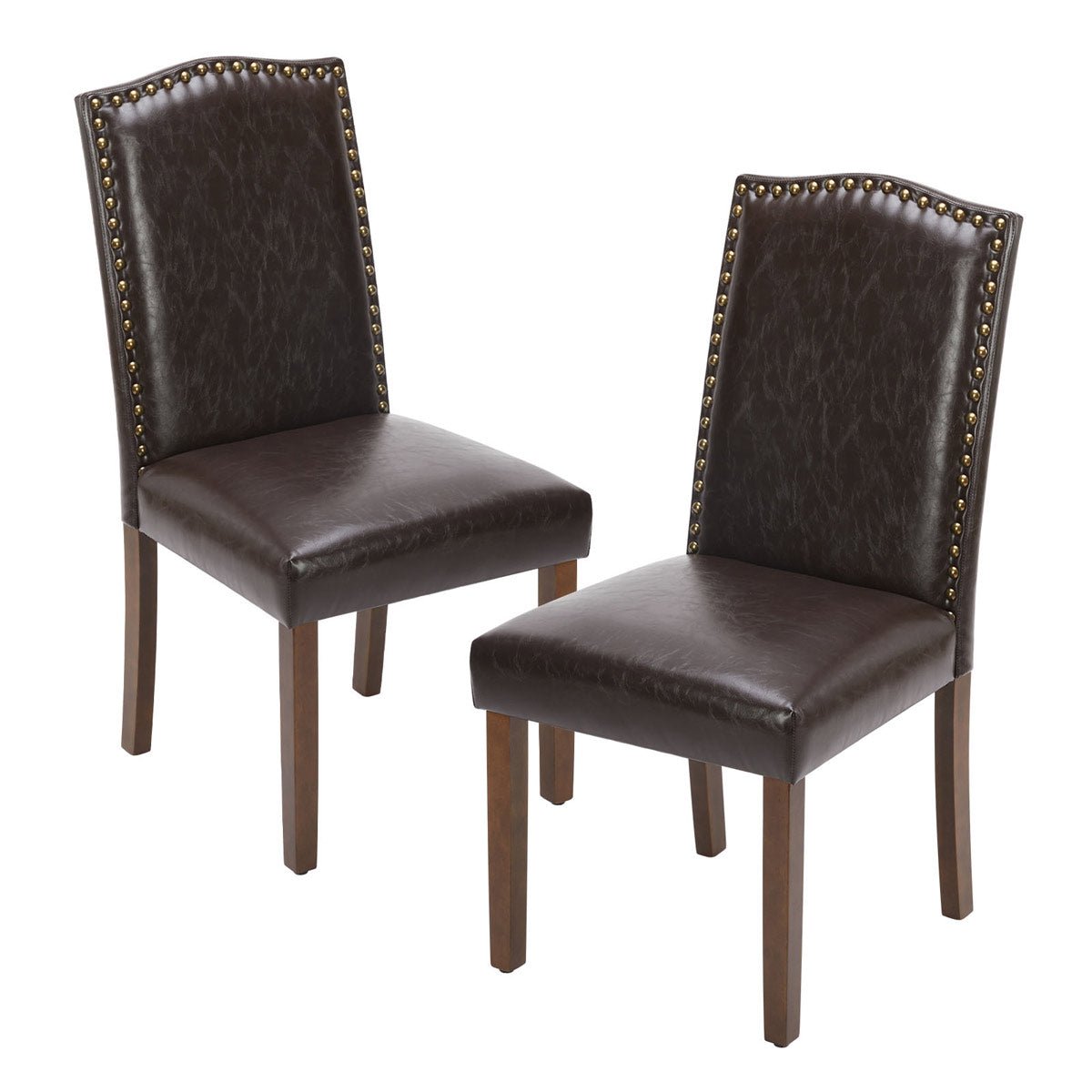 Modern Luxury Soft Fabric Rivet Armless Dining Chairs