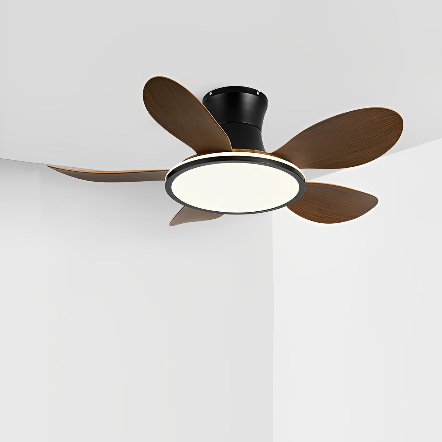 Modern Minimalist 15.7'' Lampshade DC Motor 6-Speed Reverse Ceiling Fan Light