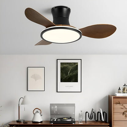 Modern Minimalist 15.7'' Lampshade DC Motor 6-Speed Reverse Ceiling Fan Light