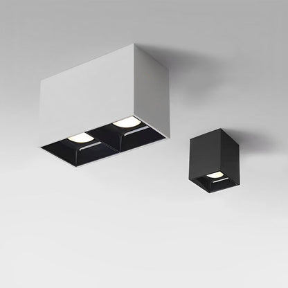 Modern Minimalist Aluminum Square COB Ceiling Spot Light