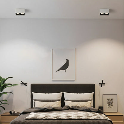 Modern Minimalist Aluminum Square COB Ceiling Spot Light
