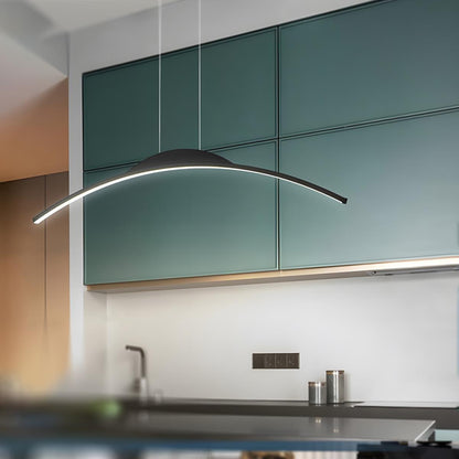 Modern Minimalist Arc Arch Long Strip Light LED Pendant Lights