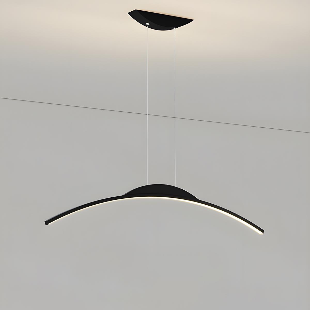 Modern Minimalist Arc Arch Long Strip Light LED Pendant Lights
