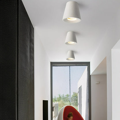 Modern Minimalist Cone-Shaped Concrete LED Ceiling Lights