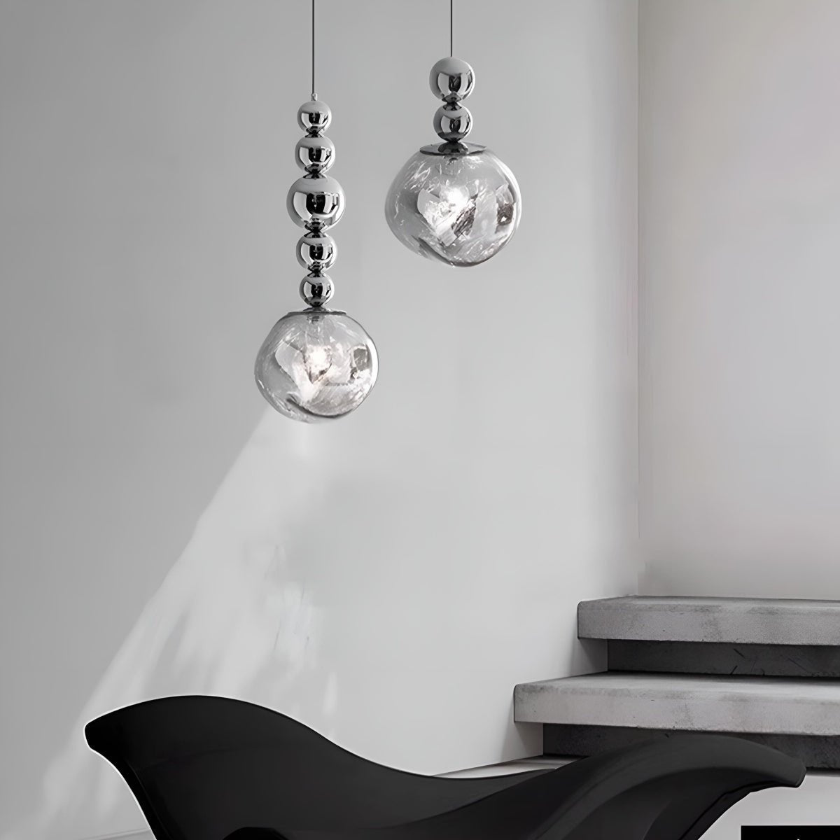 Modern Minimalist Crystal Globe Indoor Bar LED Pendant Lights