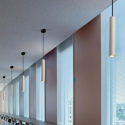 Modern Minimalist Cylinder Concrete LED Pendant Lights