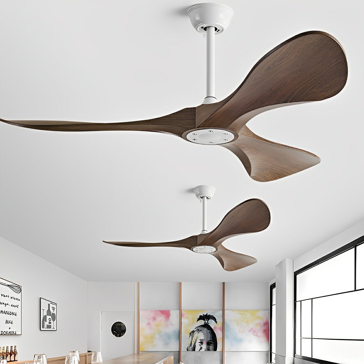 Modern Minimalist DC Motor Reverse Ceiling Fan