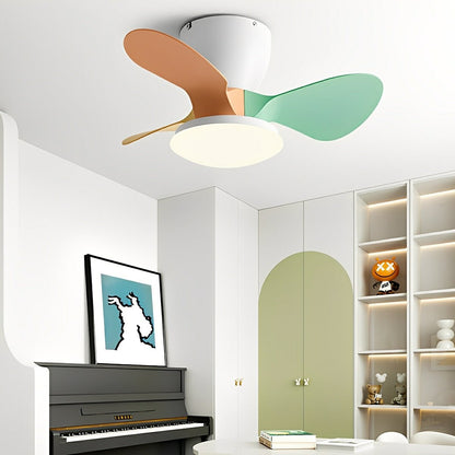 Modern Minimalist DC Motor Reverse Ceiling Fan Light
