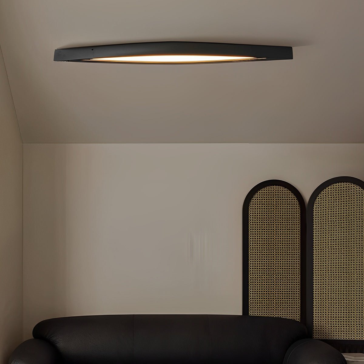 Modern Minimalist Diamond-Shaped Wood LED Long Strip Ceiling Light