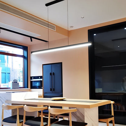Minimalist Dimmable Pendant Light LED Long Linear Light