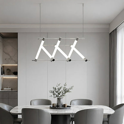Modern Minimalist Fishbone Light Combination Bar Chandelier