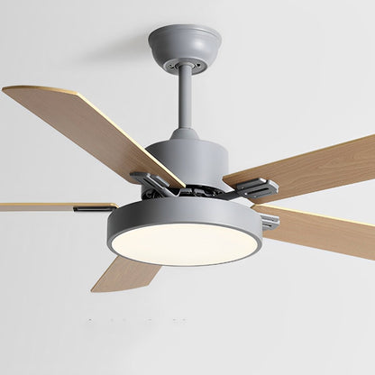 Modern Minimalist 6-Speed Reverse Frequency Conversion DC Motor Ceiling Fan Light