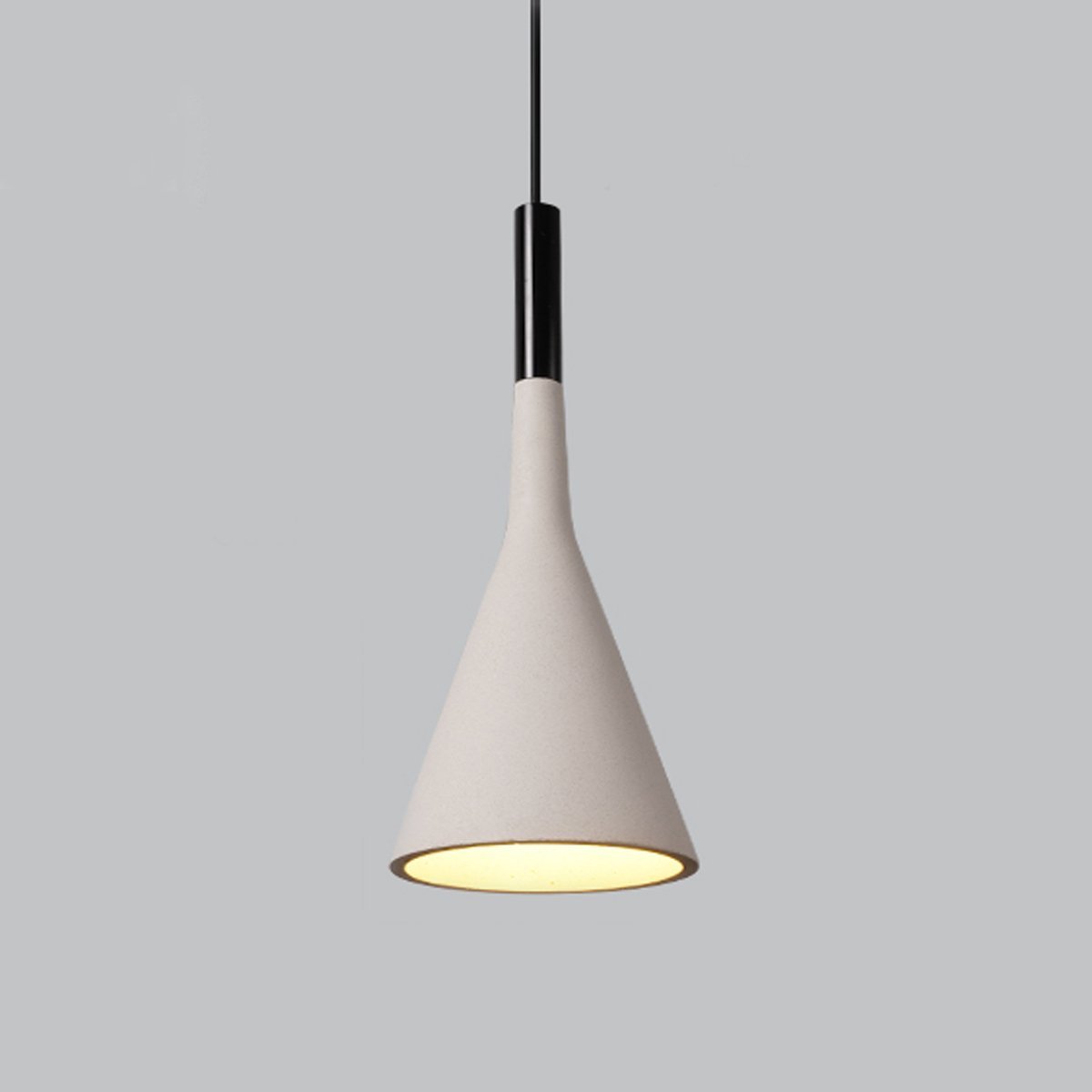 Modern Minimalist Bell-shaped Concrete Bar LED Pendant Lights