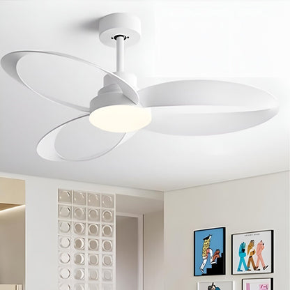 Modern Minimalist Geometric 6-Speed Reverse Ceiling Fan Light DC Motor