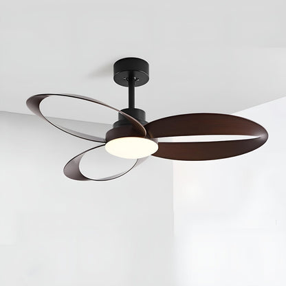 Modern Minimalist Geometric 6-Speed Reverse Ceiling Fan Light DC Motor