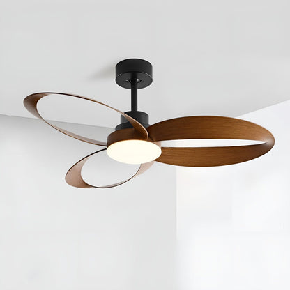 Modern Minimalist Geometric 6-Speed Reverse Ceiling Fan Light DC Motor