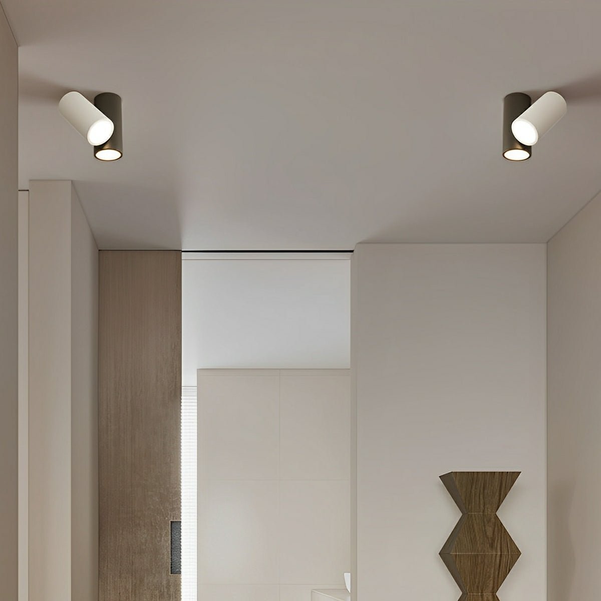 Modern Minimalist Geometric Cylinder LED Indoor Ceiling Light