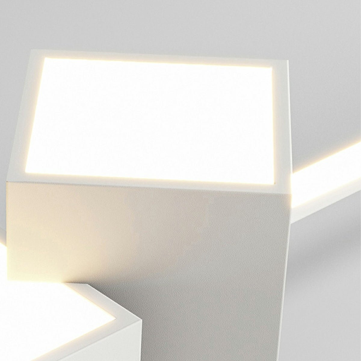 Modern Minimalist Geometric LED Long Strip Indoor Pendant Lights