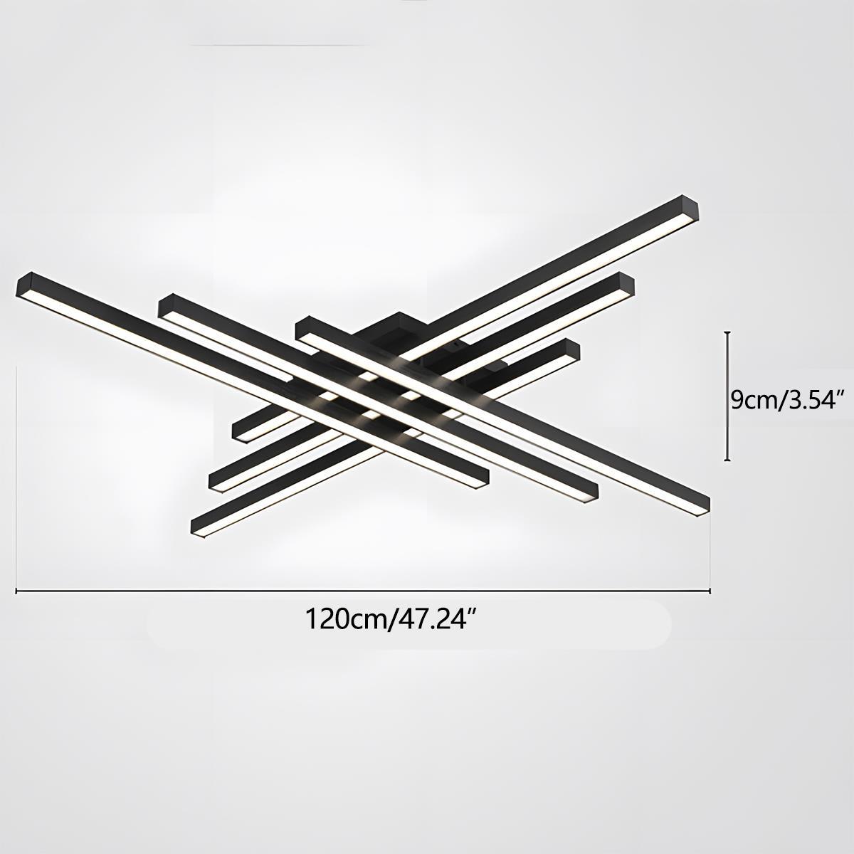 Modern Minimalist Geometric Long Strip LED Ceiling Light