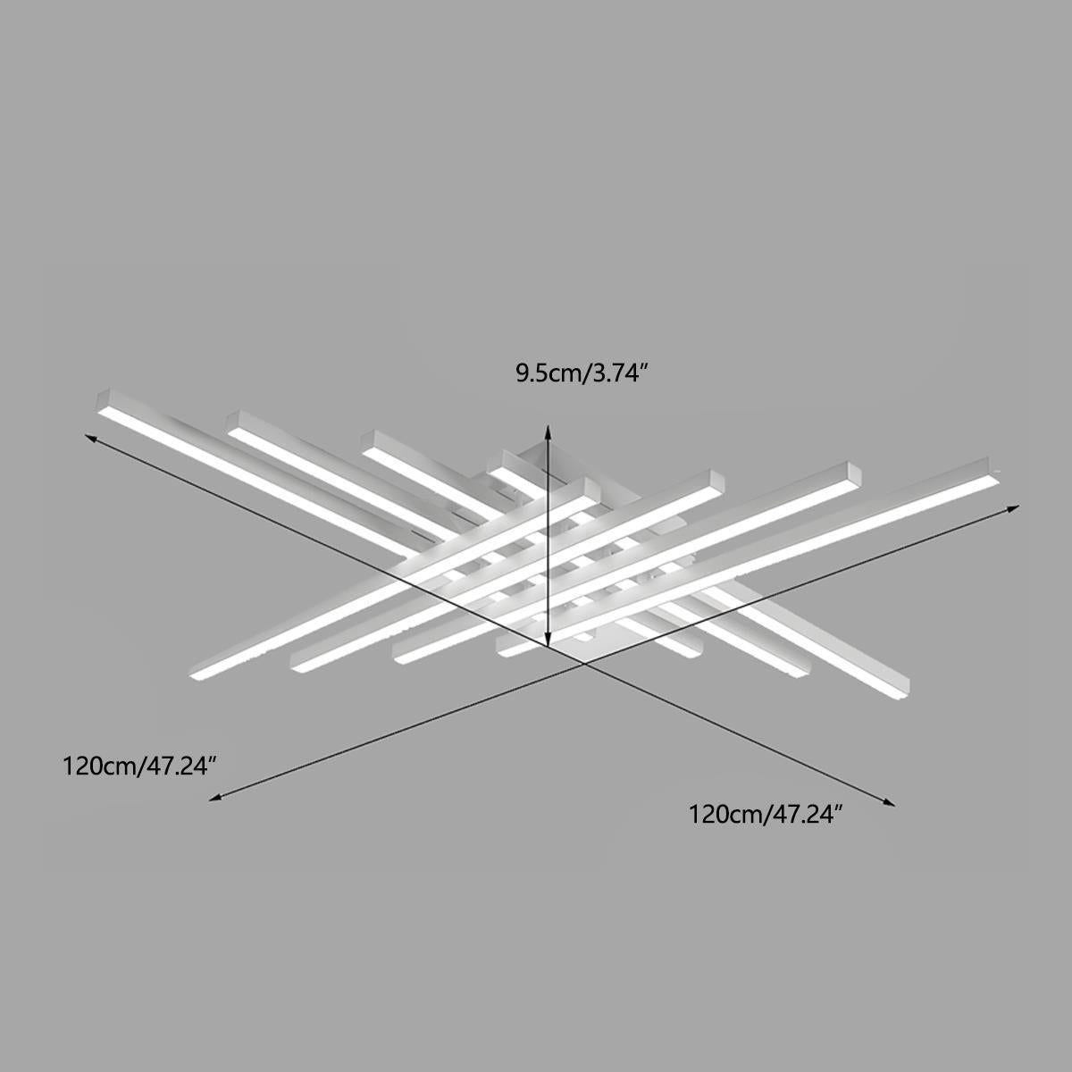 Modern Minimalist Geometric Long Strip LED Ceiling Light