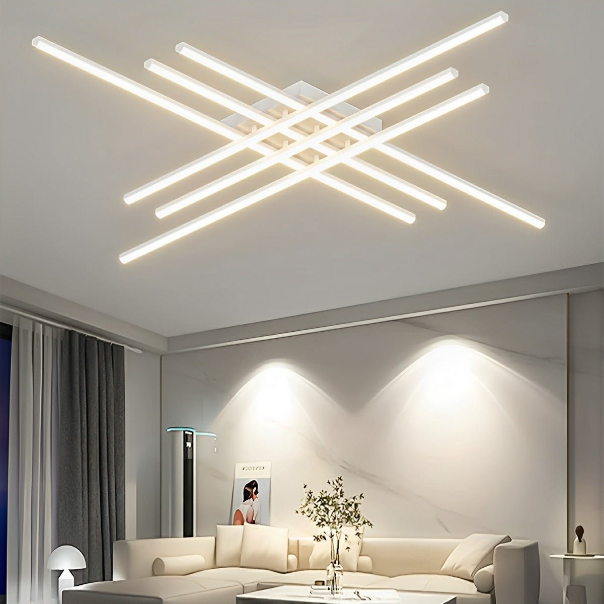 Modern Minimalist Geometric Long Strip LED Ceiling Light