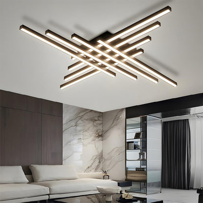 Modern Minimalist Geometric Long Strip LED Ceiling Light