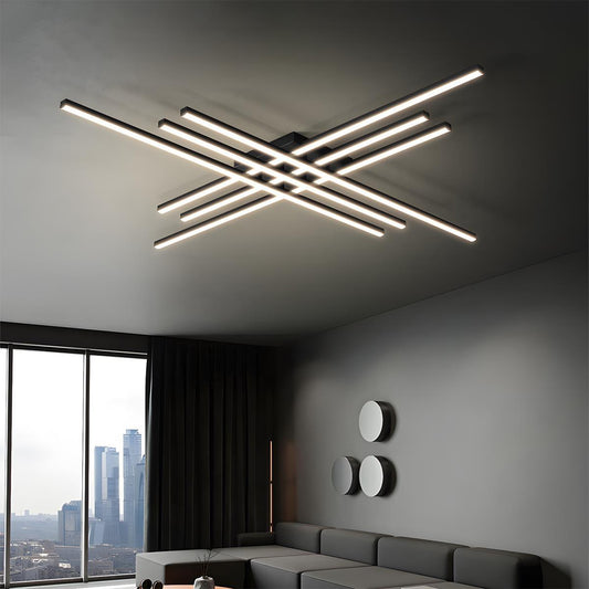 Modern Minimalist Geometric Long Strip LED Ceiling Light