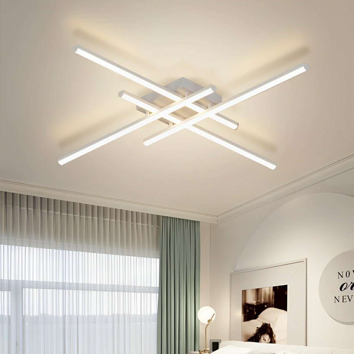 Modern Minimalist Geometric Long Strip LED Ceiling Light