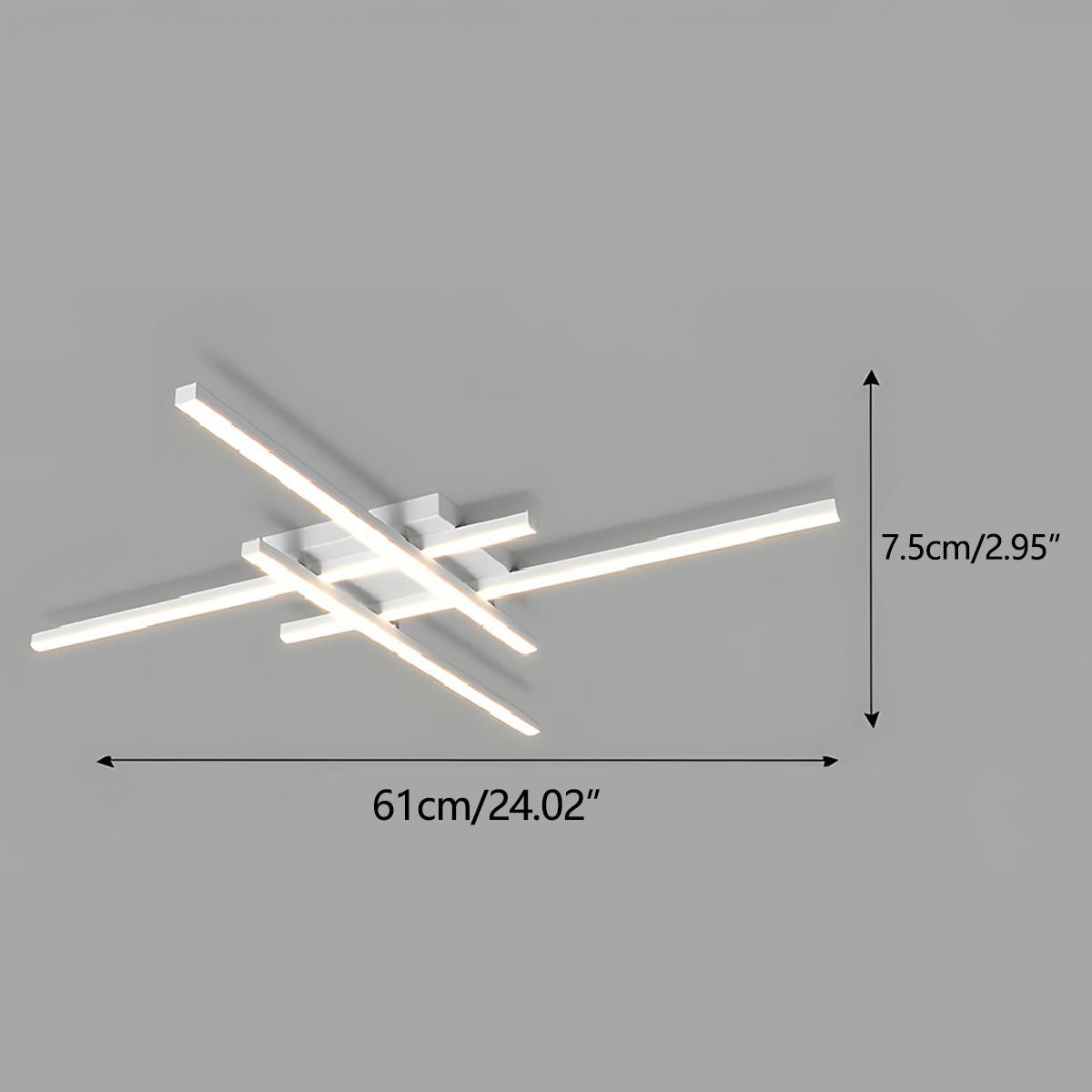 Modern Minimalist Geometric Long Strip LED Ceiling Light