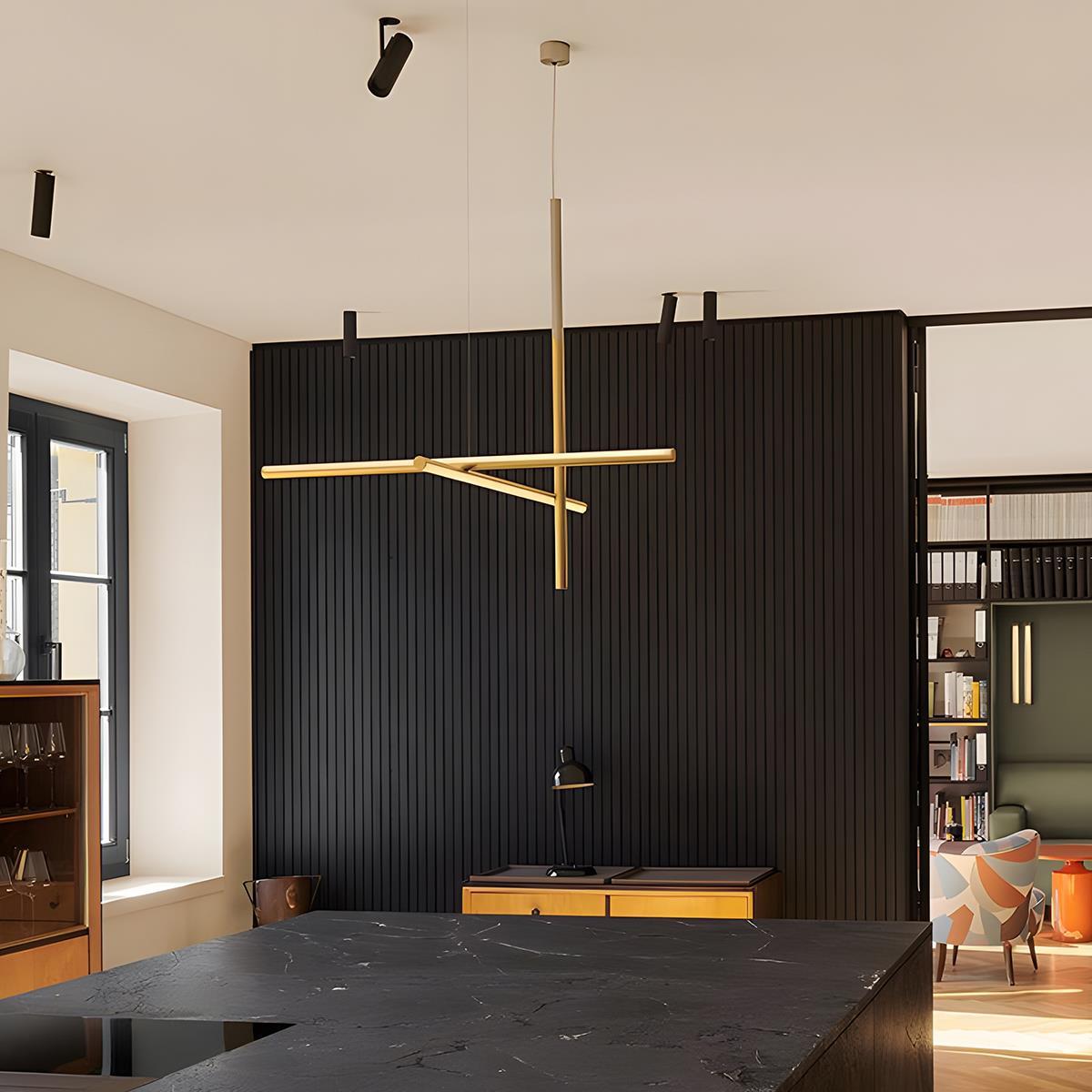 Modern Minimalist Geometric Outline Lines Light Pendant Lights