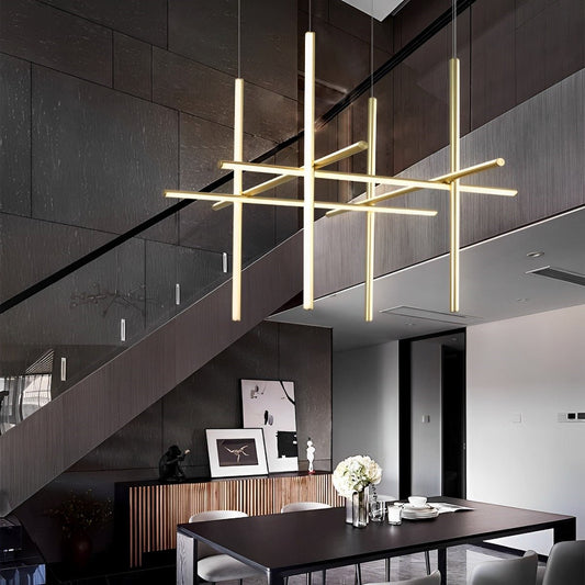 Modern Minimalist Geometric Outline Lines Light Pendant Lights