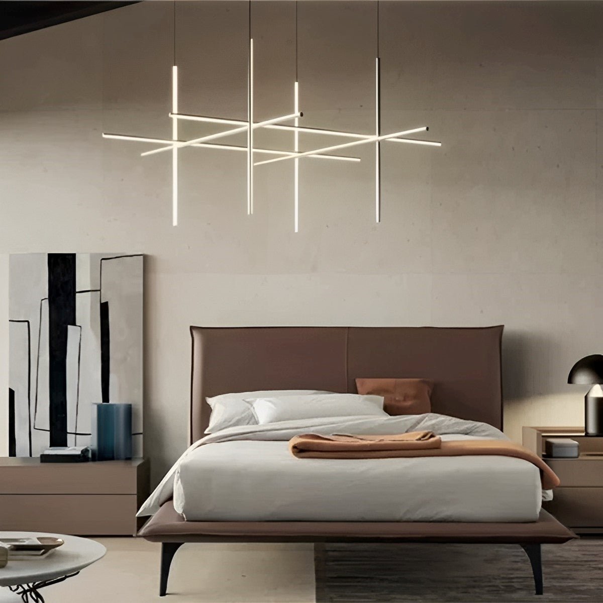 Modern Minimalist Geometric Outline Lines Light Pendant Lights
