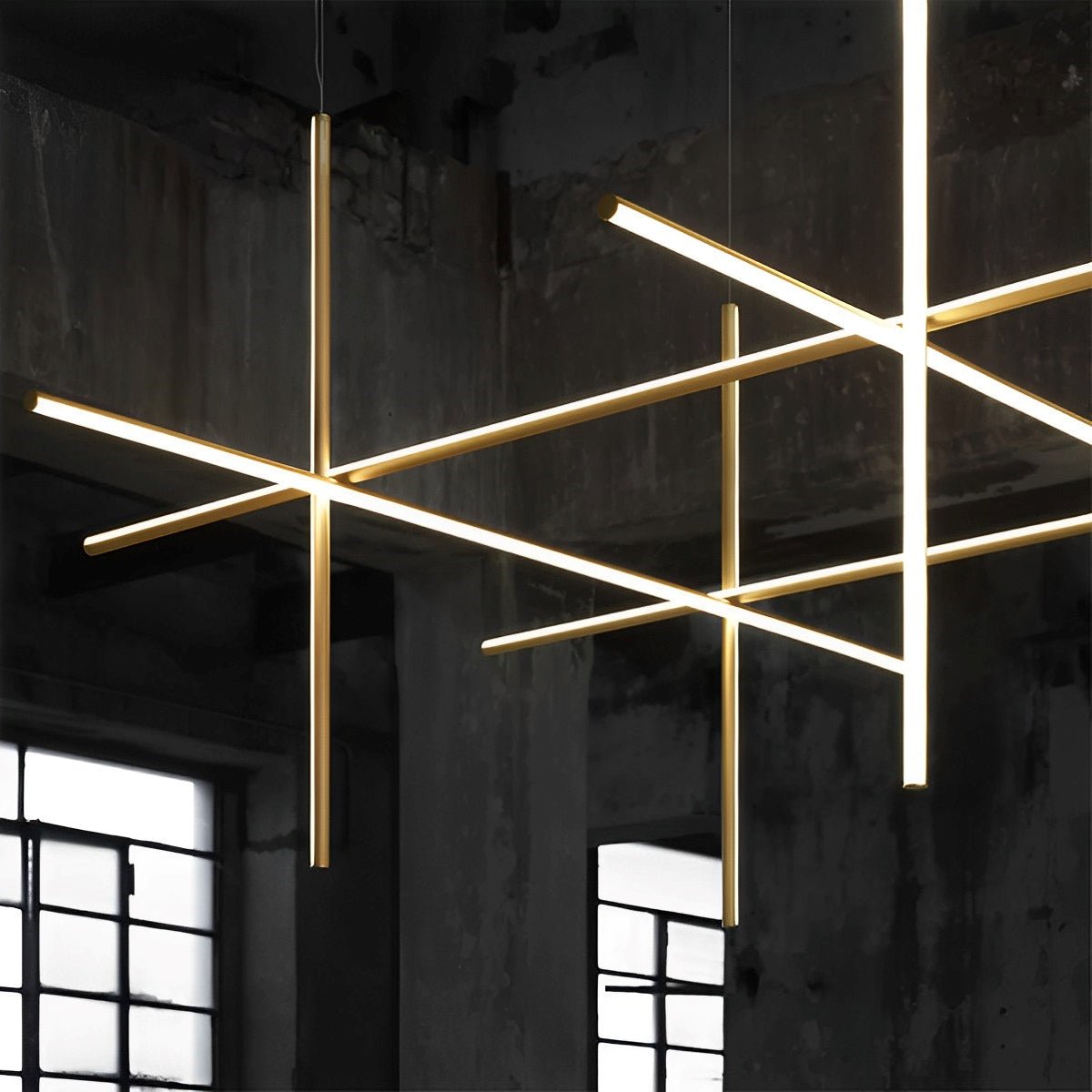 Modern Minimalist Geometric Outline Lines Light Pendant Lights