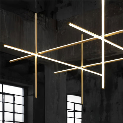 Modern Minimalist Geometric Outline Lines Light Pendant Lights
