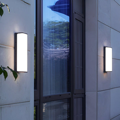 Modern Minimalist Geometric Waterproof Outdoor LED Porch Wall Lights