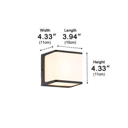 Modern Minimalist Geometric Waterproof Outdoor LED Porch Wall Lights