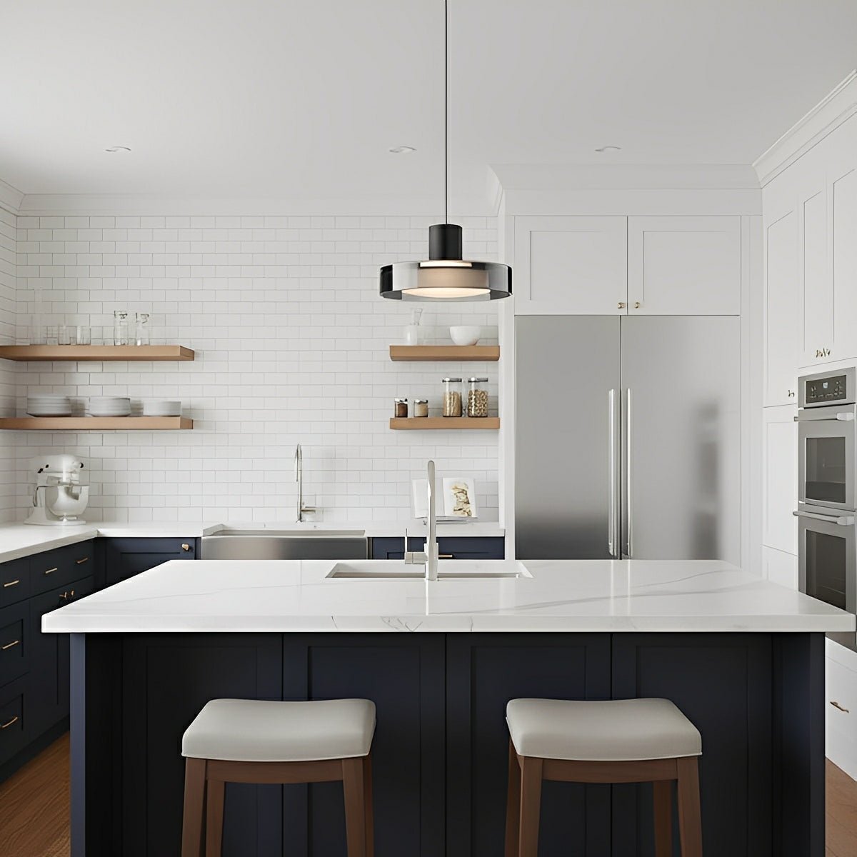Modern Minimalist Glass Indoor Bar Pendant Lights